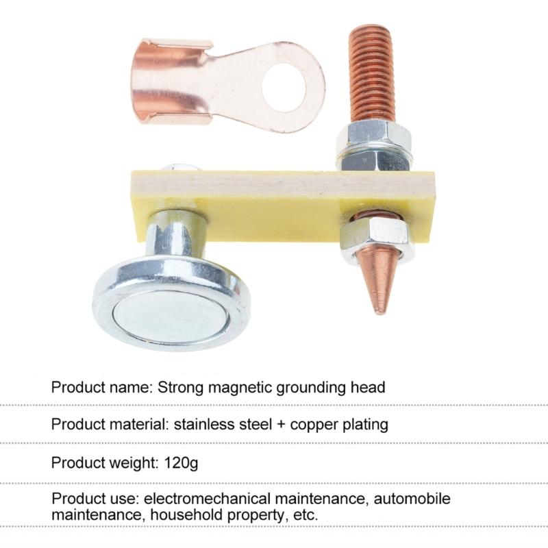 Welding Magnet for Head Practical Magnetic Spotter Connector Welding Ground Clamp Car Dent Repair Spare Part for Auto Re