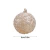 Xmas Ball Ornament Glass Hanging Xmas Tree Glitter Sequin Ball Decoration for Holiday Party Home Decor