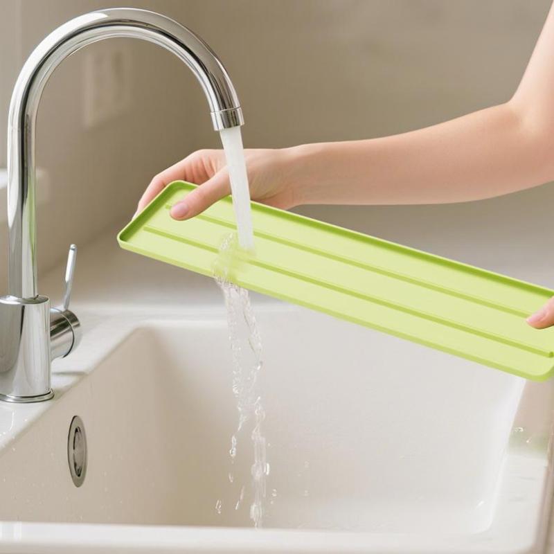 Kitchen Cooking Bench Narrow Slit Pot Lid Anti Dirt Pad Pot Lid Storage Mat Pan Shovel Placement Pad Countertop Placement Mat