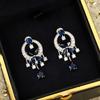 Hot Brand Vintage Earrings for Women Luxury Jewelry Fashion Butterfly Diamond Designer Eardrop Pure 925 Sliver Stud Earrings