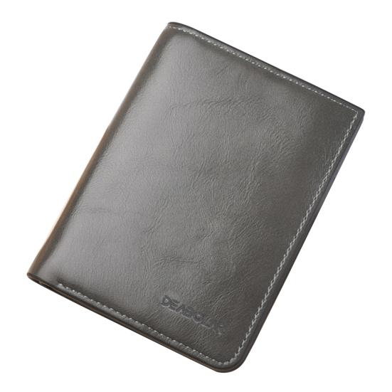 

Deabolar Business Men Faux Leather Bifold Short Wallet Card Cash Holder Кошелек