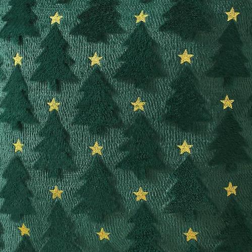 

1PC Nuan Series Fashionable and Modern Christmas Pillowcase with Embroidered Christmas Tree Cushion Cover for Sofa Living Room Bedroom Home Decor W45cm x L45cm зелёный