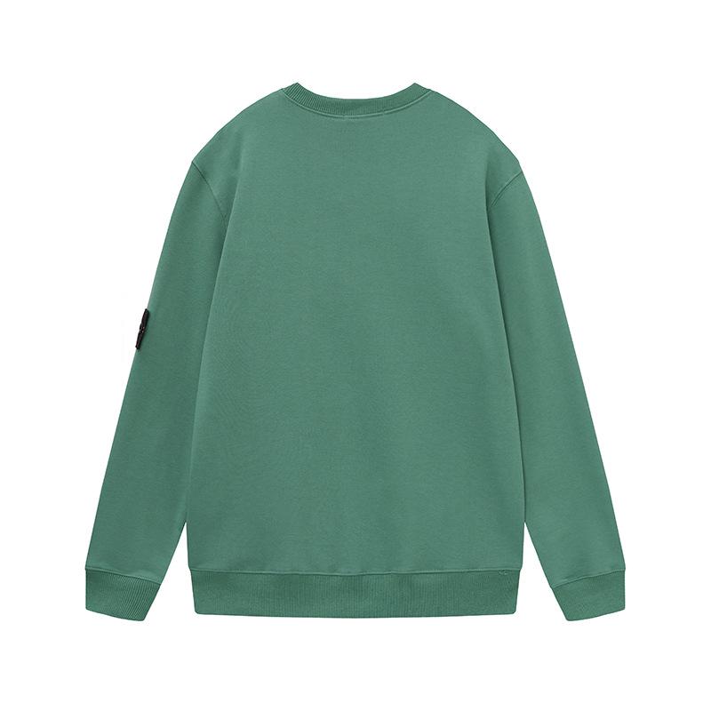 Hanorac Unisex Clasic cu Glugă Stone Monkey Island - Culoare Uni, Gât Rotund, Mânecă Lungă, Design cu Emblema