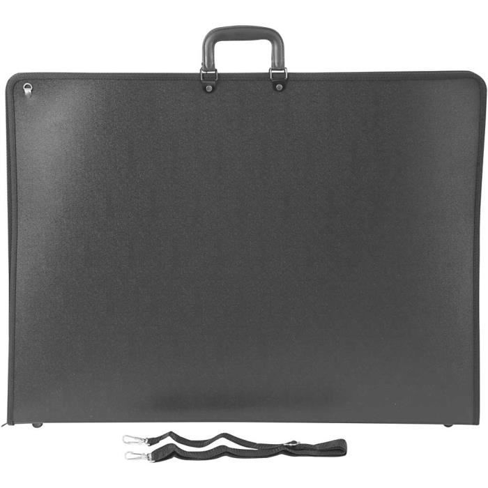 Portfolio Folder - Creotime - 74 X 55 Cm - Black - Soft - Zipped