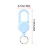Colorful Anti-Theft Metal Easy-To-Pull Buckle Rope Elastic Keychain Sporty Retractable Key Ring Anti Lost Yoyo Ski Pass Id Card