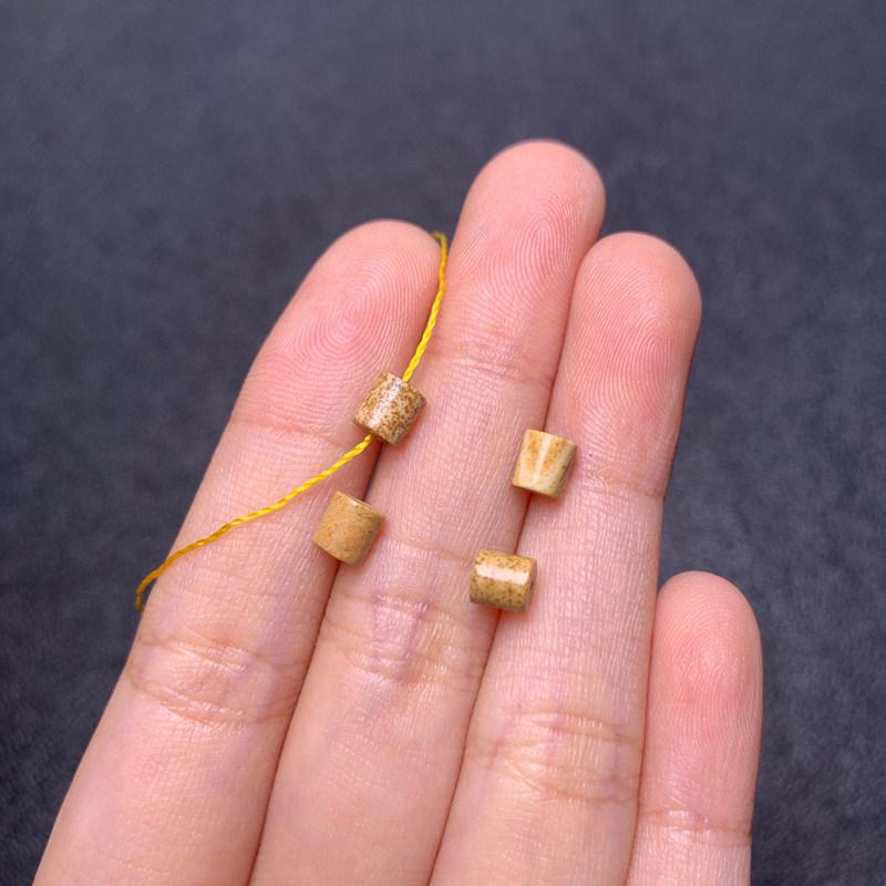 Natural Picture Stone Cylindrical Tube Beads for DIY Bracelets, Earrings, and Necklace Jewelry