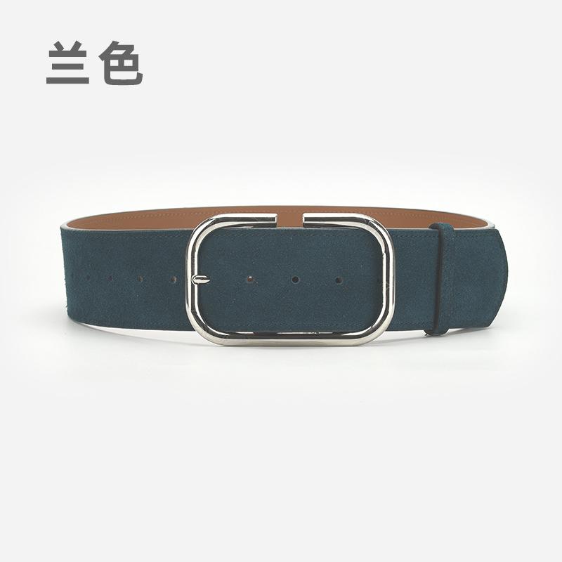 Retro Belt Women'S Coat Dress Decorative Leather Belt Simple Pin Buckle Waist Seal