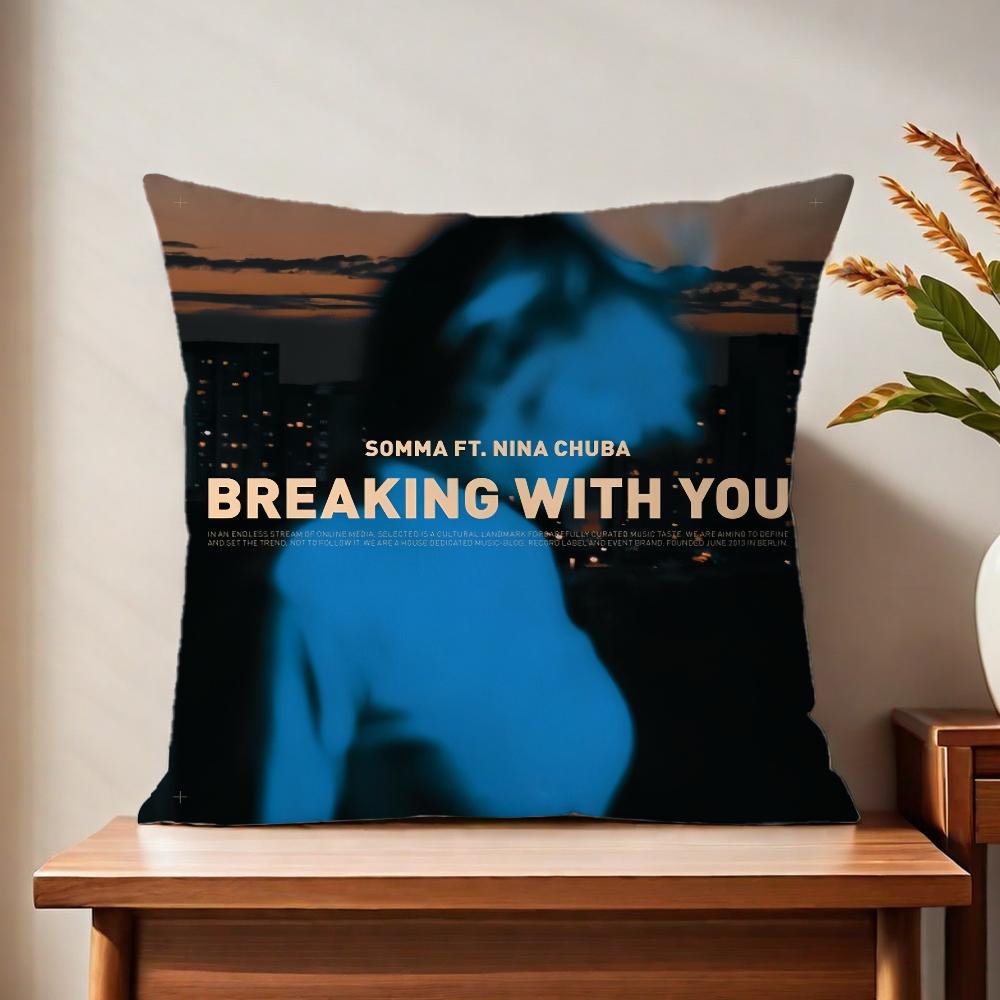 NNina Singer CChubaa Cushion Cover For Pillow Printing Sofa Decoration Home Car Room Coffee Shop Office Nordic Simplicity