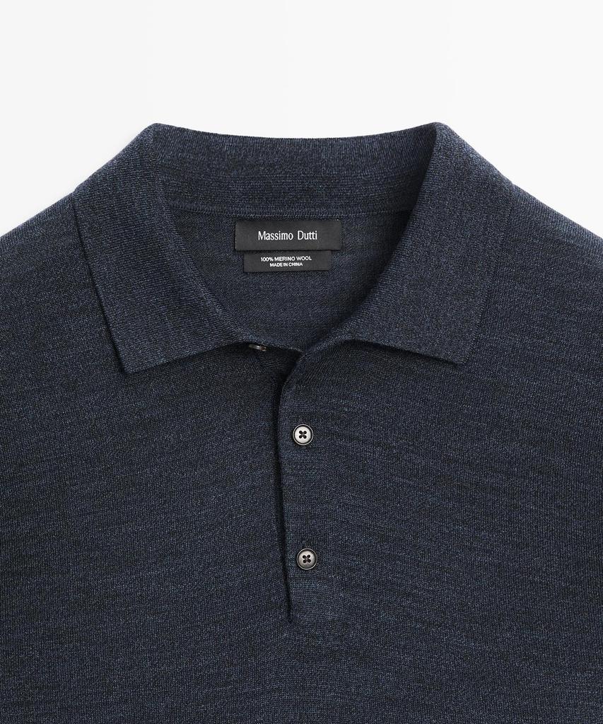 Masimodutti Polo Neck Wool Knit Sweater