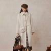 ZIHAN Women's Wool Double-Faced Long Coat