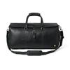 Full Grain Leather Weekender Duffel Bag - Shoe Compartment