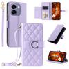 Wallet Case for A6s - Leather/PU, Purple, With Ring