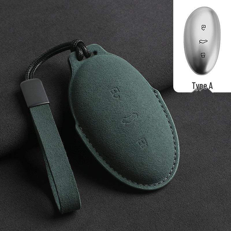Compatible with 26 Feifan F7 and R7 models, this premium suede 3D key case offers high-end protection for your new energy vehicle keys.