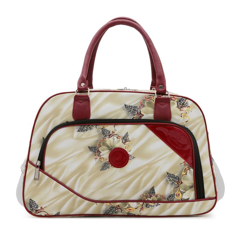 Women's Personalized Niche Print Portable Travel Bag Practical Storage Clothing Luggage Bag