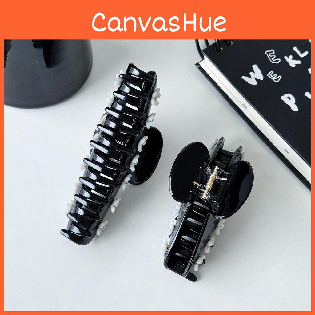 Luxurious Oversized Flower Hair Claw Charming Acetate Rhinestone Grab Clip For Women