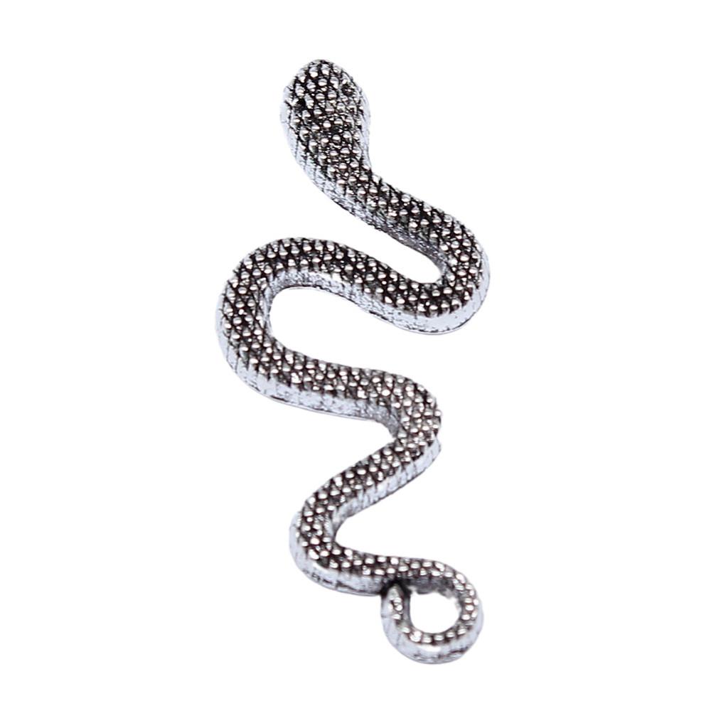 Cobra Snake Charms Antique Bronze Silver Pendants For DIY Bracelet Necklace Jewelry
