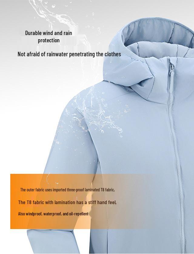 Tsutaya Astro Boy Unisex Waterproof Hooded Cotton Jacket – Warm, Cold-Proof for Outdoor Commuting