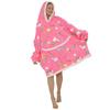 Warm Hooded Sherpa Blanket With Sleeves Ultra Soft Fleece Sweatshirt Throw Thick Winter Flannel Hoodie Blankets Home Textile