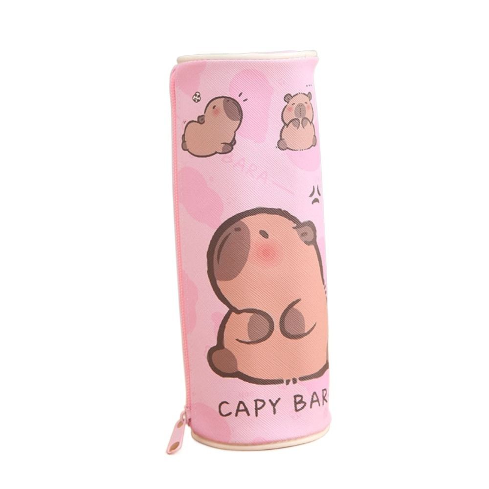 Gifts PU Capybara Pencil Bag Large Capacity Cute Cartoon Pencil Cases School Supplies
