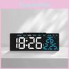 Modern Minimalist Led Alarm Clock With Temperature Display Usb Power For Bedroom Desk Decor