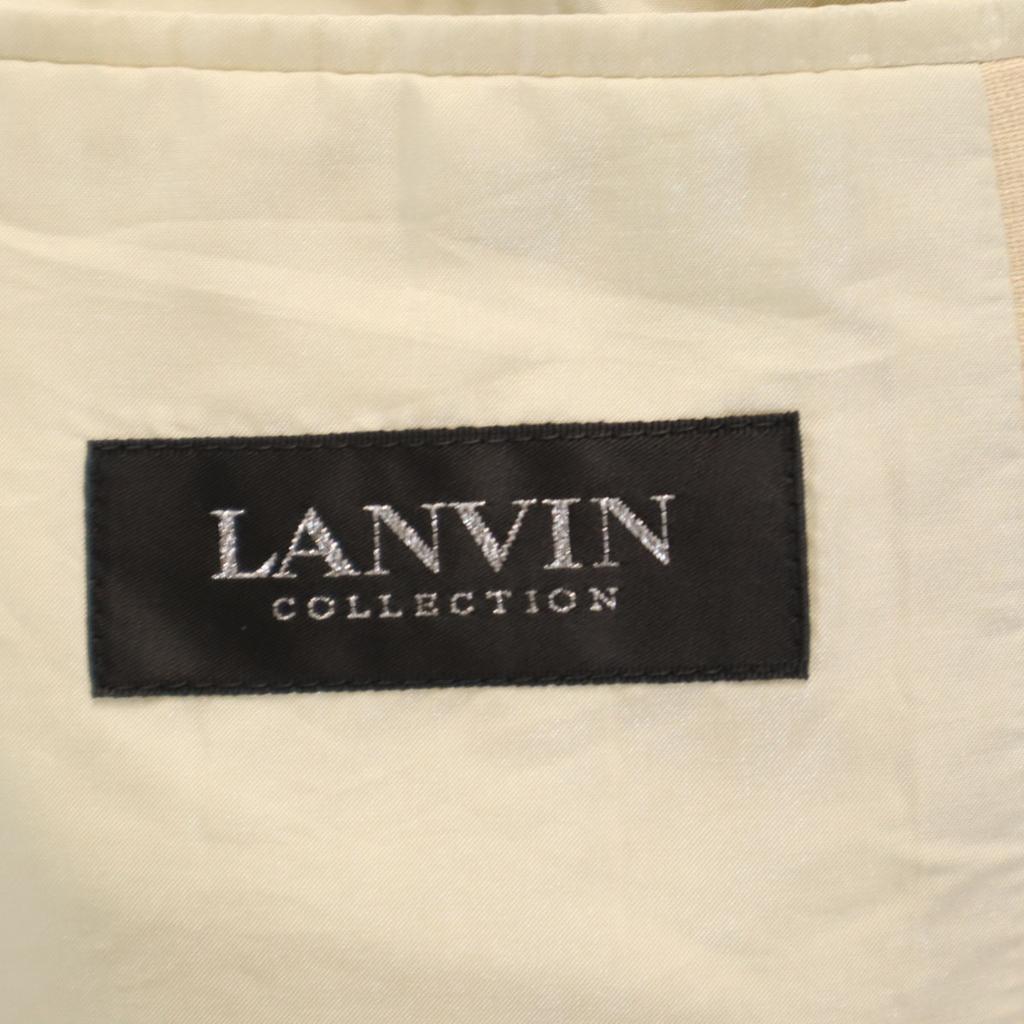 LANVIN Made in Japan Linen Blend tailored jacket 50 beige Men's Used