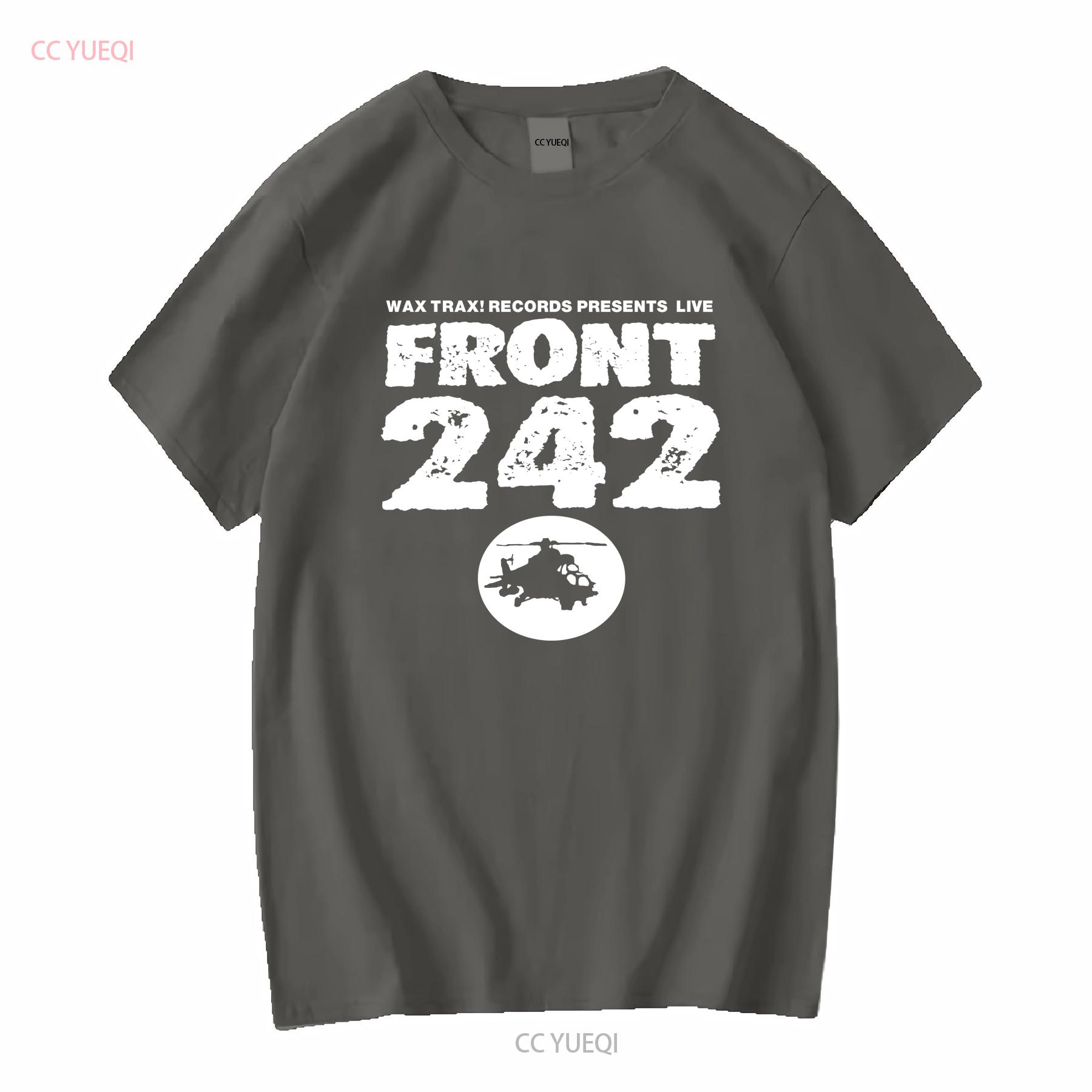 

Вінтажний Футболка Чорна Гурт Front 242 Світовий Тур Кантрі Музика vintage Прана модна графічна чоловіча Стильний топ для повсякденного носіння 4XL