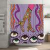 Bohemian Shower Curtain Set Nature Floral Pattern Waterproof Bathroom Decor Vintage Hippie Tapestry Wall Hanging Home Textile