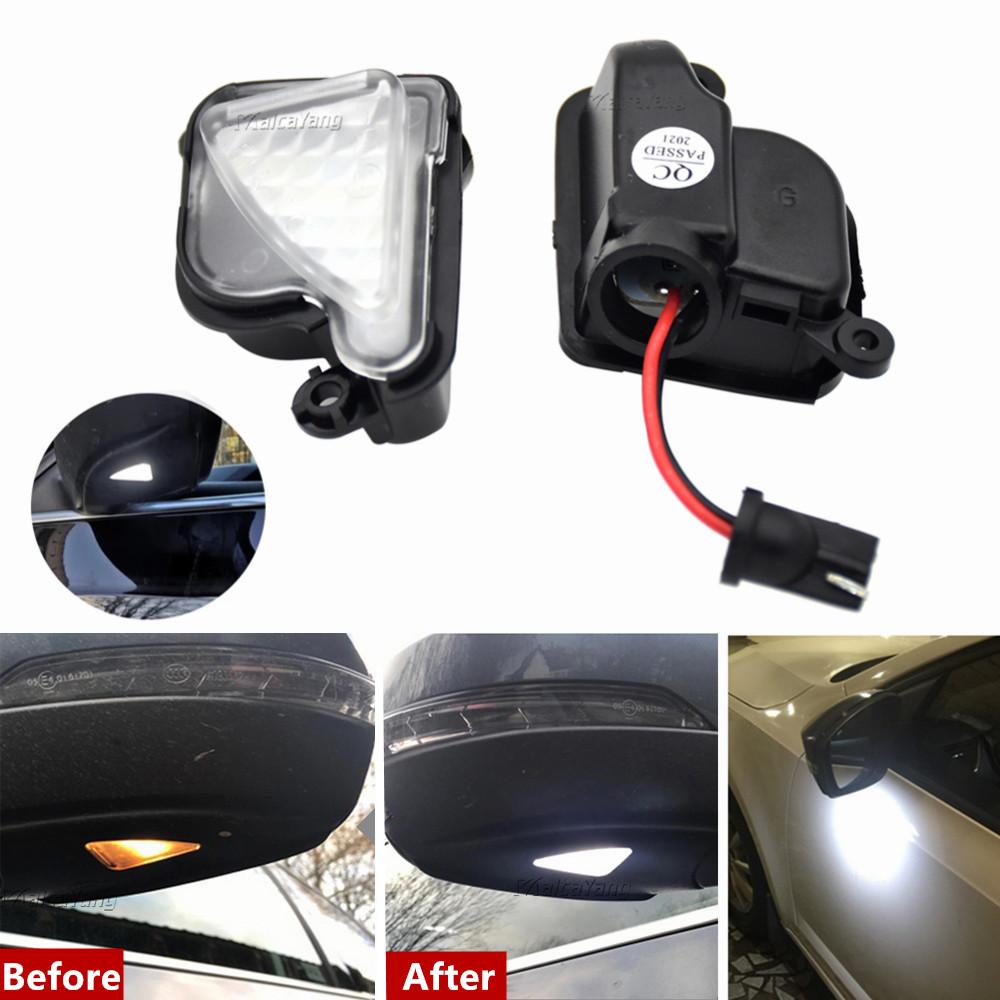 LED Side Wing Dynamic Turn Signal Light For Skoda Octavia MK2 A5 SuperB B6 3T 2009 2010 2011 2012 Under Mirror Light Puddle Lamp
