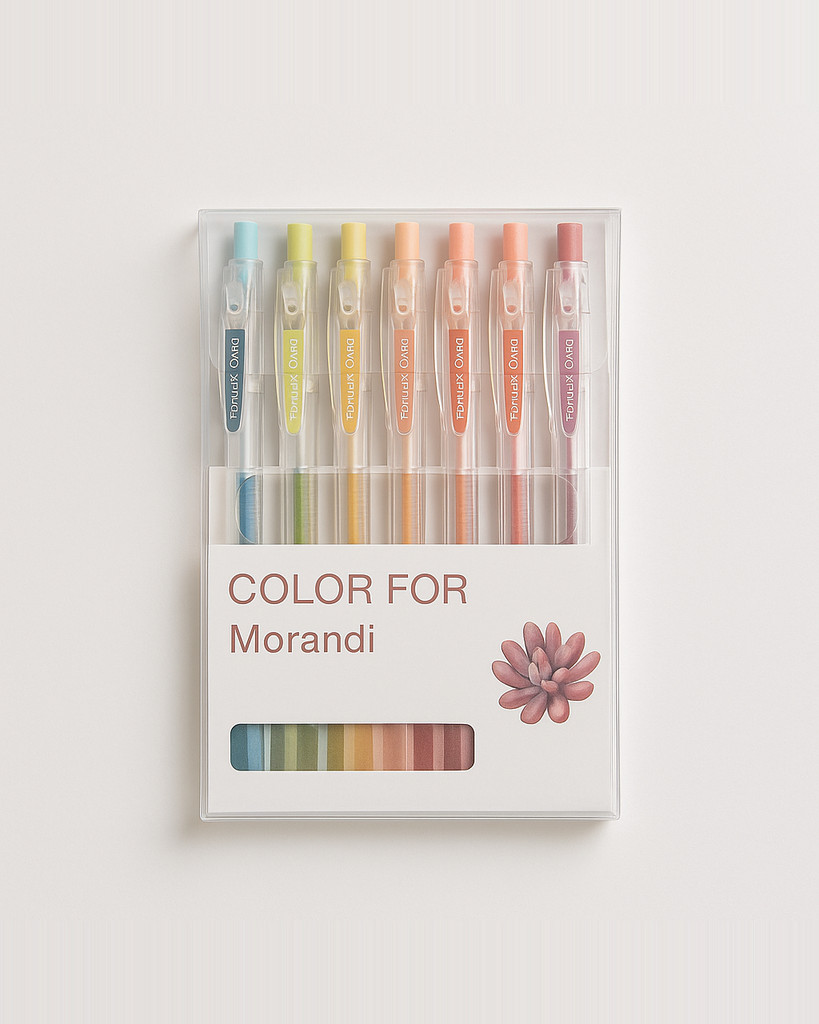 0,5 mm 9 ks/sada Morandi barevné gelové pero Školní kancelářské potřeby pro studenty