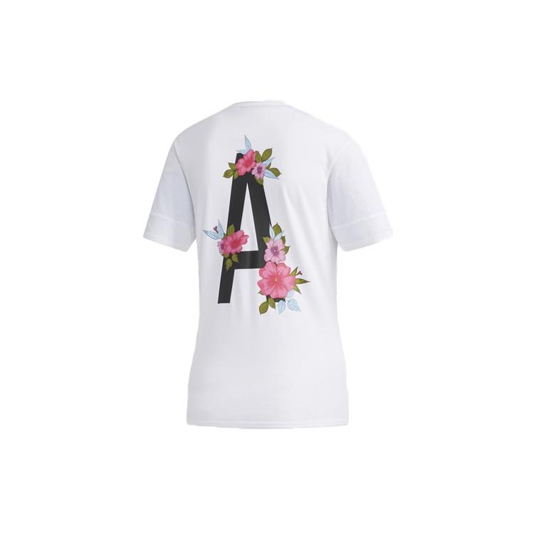 (WMNS) adidas neo FARM P TSHIRT Sports Round Neck Short Sleeve White Women s EI4850 S