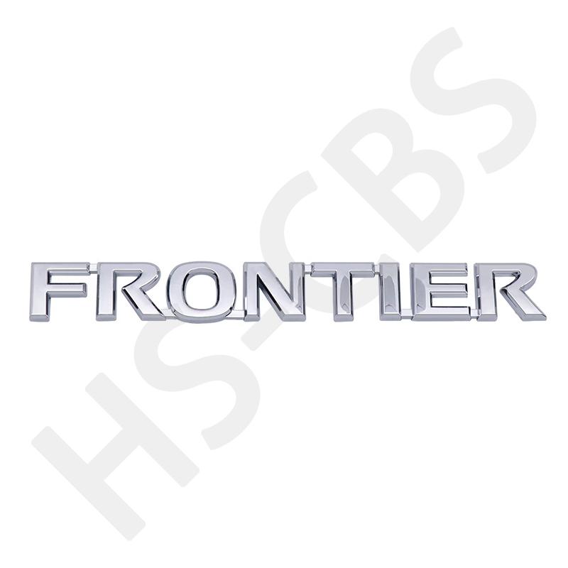 ABS 3D Emblem Frontier Letters Side Logo Rear Trunk Badge Tailgate Sticker Decals For  Car Styling Exterior Accessories