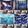 Starry Sky Whale Wall Decor Tapestry Home Living Room Tapestry