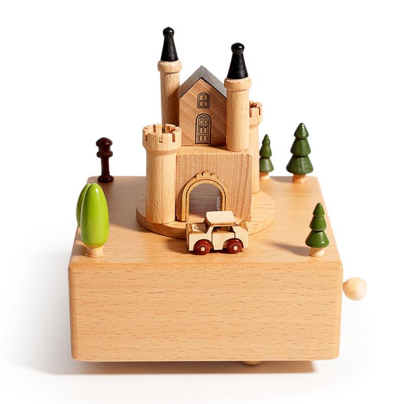 Christmas Festival Wooden Music Box: Creative Children's Toy and Home Decoration Craft, Perfect Birthday Gift