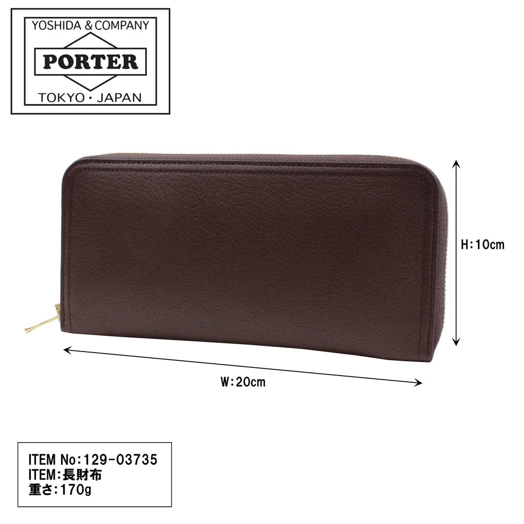Porter Double Round Wallet L (Navy x White)