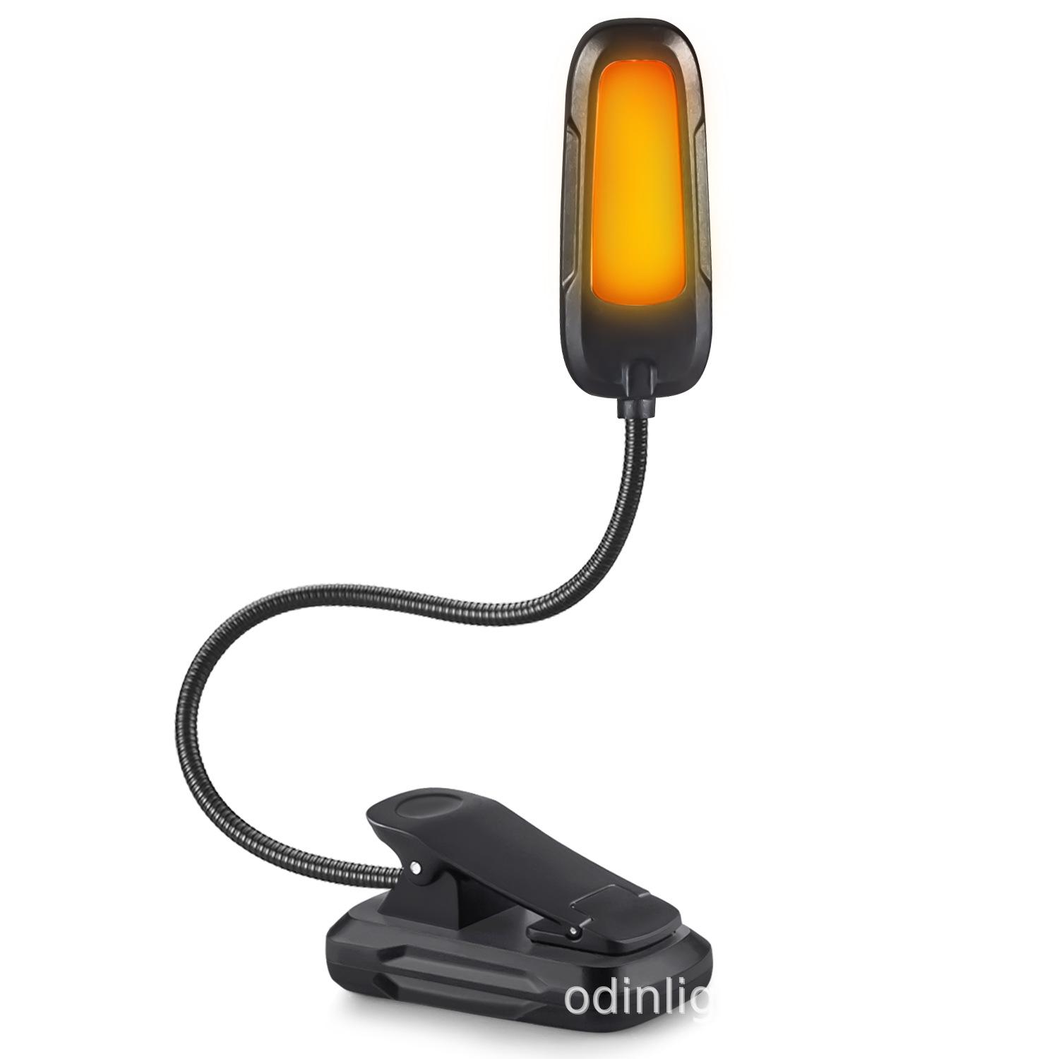 

USB Rechargeable LED Clip-On Reading Lamp for Eye Protection чёрный