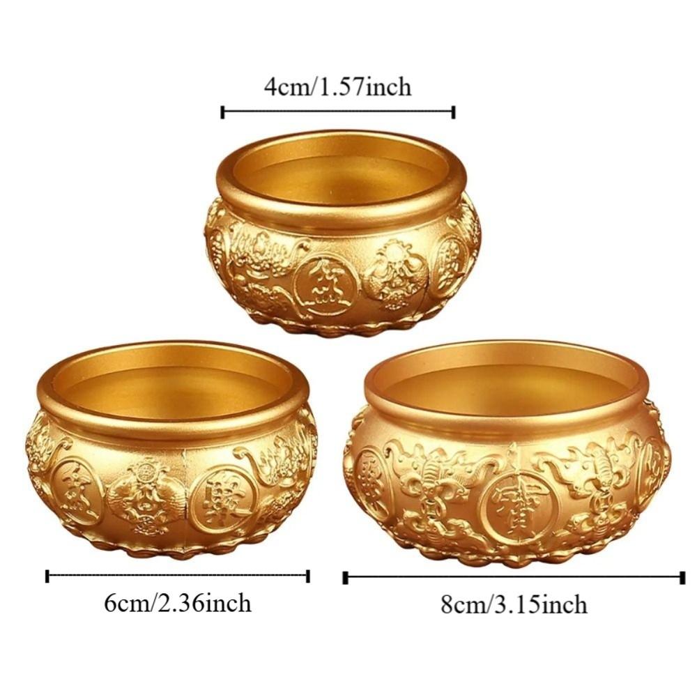 Zinc Zinc Alloy Gold Ingot Ornaments Crafts Auspicious Ornaments Cornucopia Ornaments  Jewelry Storage