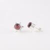 Natural Black Rhodonite Gemstone 925 Sterling Silver Jewelry Stud Earrings 0.44" EE-175-28