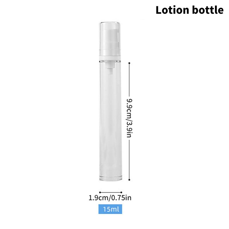 5/10/15 ml Reise-Vakuumflasche Kosmetik-Sprühlotionflasche Augencreme-Nachfüllflasche Behälter Tragbare Airless-Pumpflasche