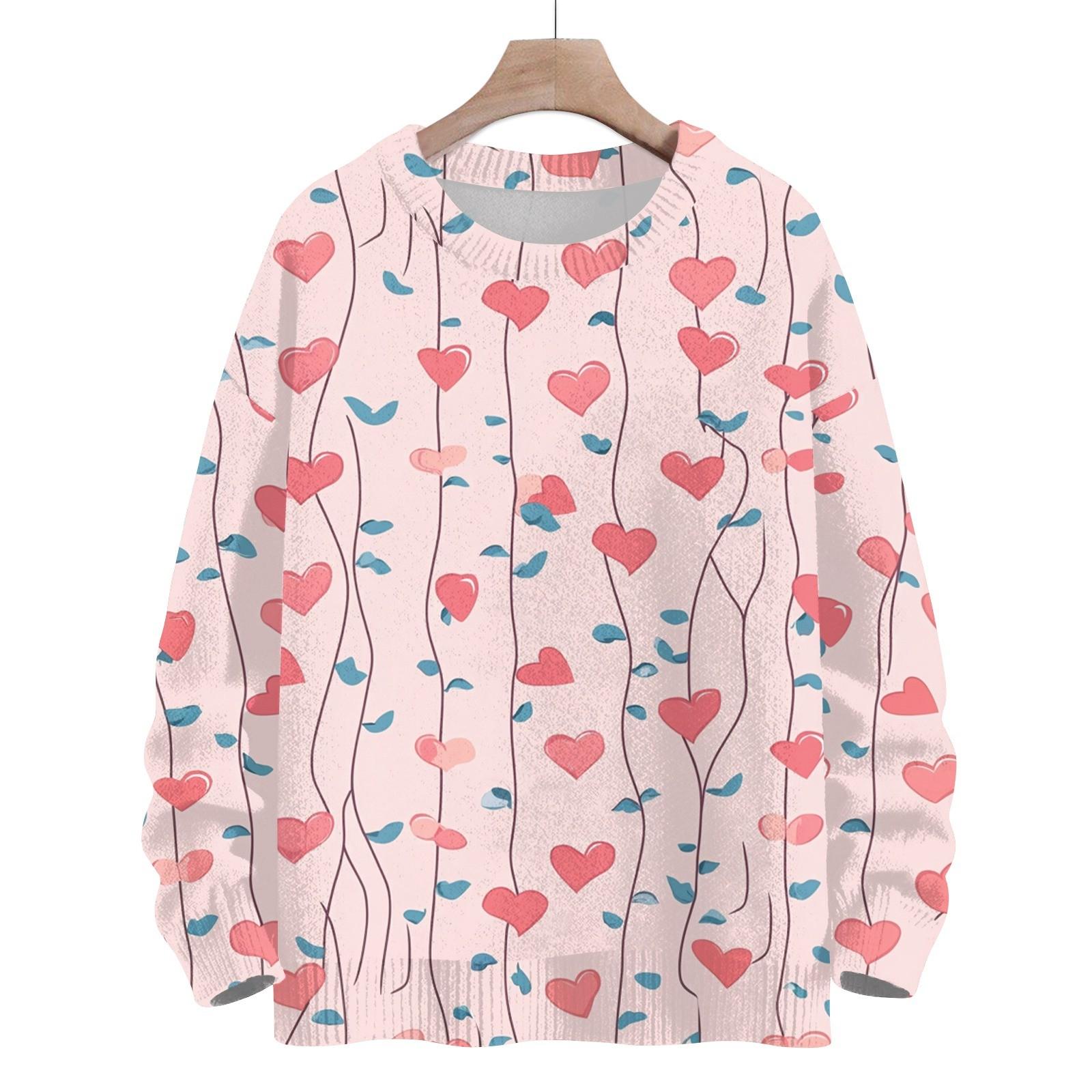 Sweatshirts For Women Knit Sweater Cute Shirt Fall Crewneck Pullover Tops XL арбуз красный 2390₽