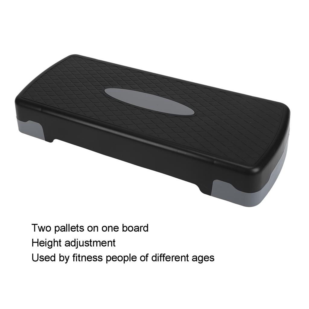 Fitness Step Platform Anti Slip Plastic Adjustable Yoga Aerobic Exercise Pedal Stepper for Home Gym