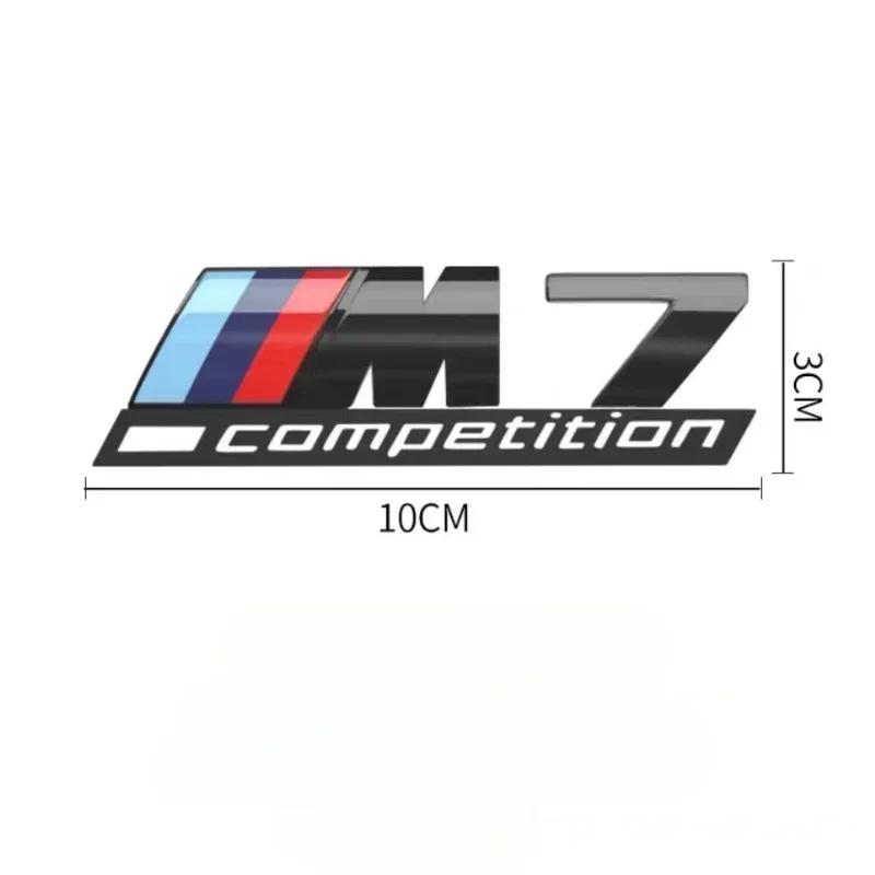 3D ABS suitable for BMW tail badge M1 M2 M3 M4 M5 M6 M7 rear digital side car logo x1x3x4x5x6 Sport M Competition black sticker