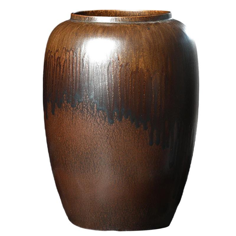 Retro Ceramic Floor Vase for Living Room and Hotel Décor