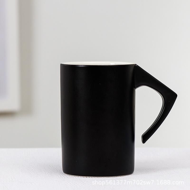 Creative Inverted Ceramic Mug Literary Office Water Cup Coffee Milk Cup Gift
