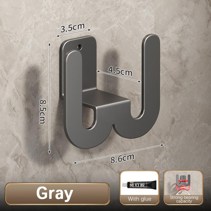 

Подставка для тапочек в ванной Подвесная полка для хранения тапочек Органайзер Многофункциональная подставка для обуви в туалете Простой крючок для хранения в ванной серый