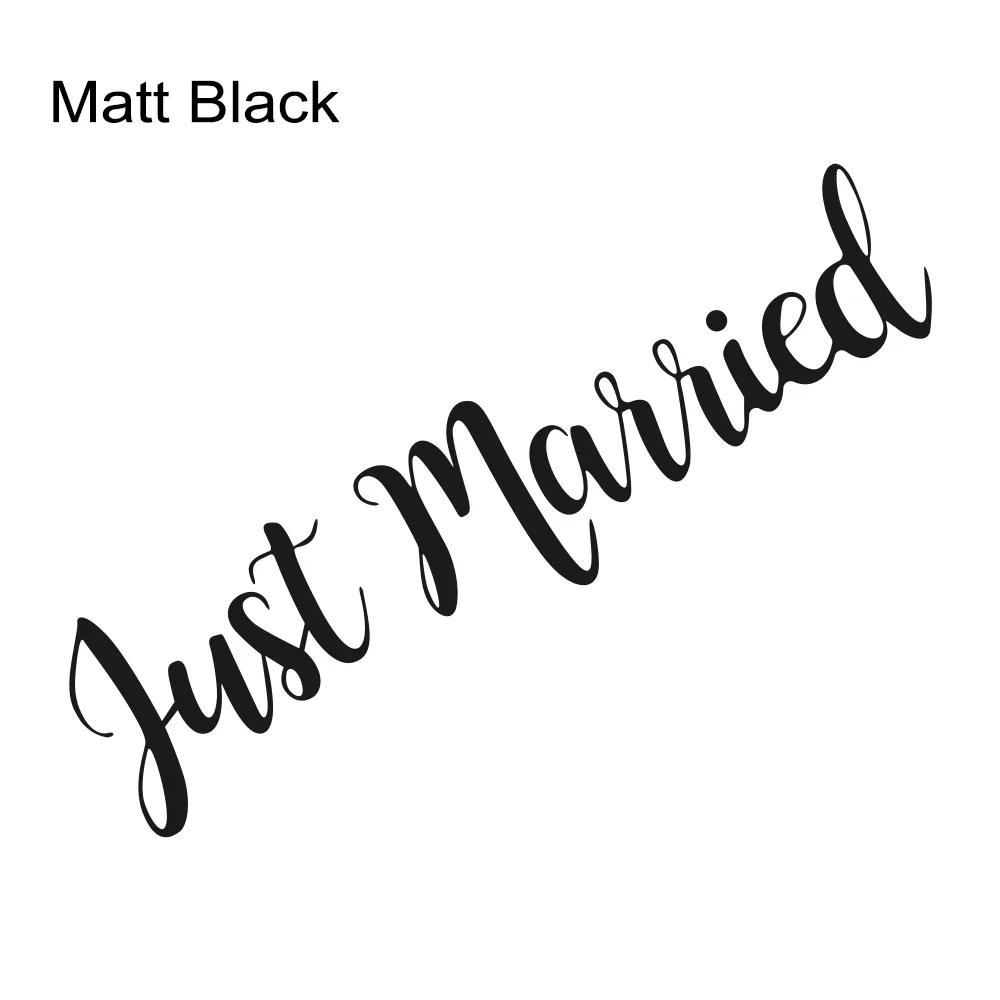 Just Married Wedding Slogan Car Windshield Window Banner Sticker PVC Vinyl Decal Personalised Car Decoration Wedding Supplies