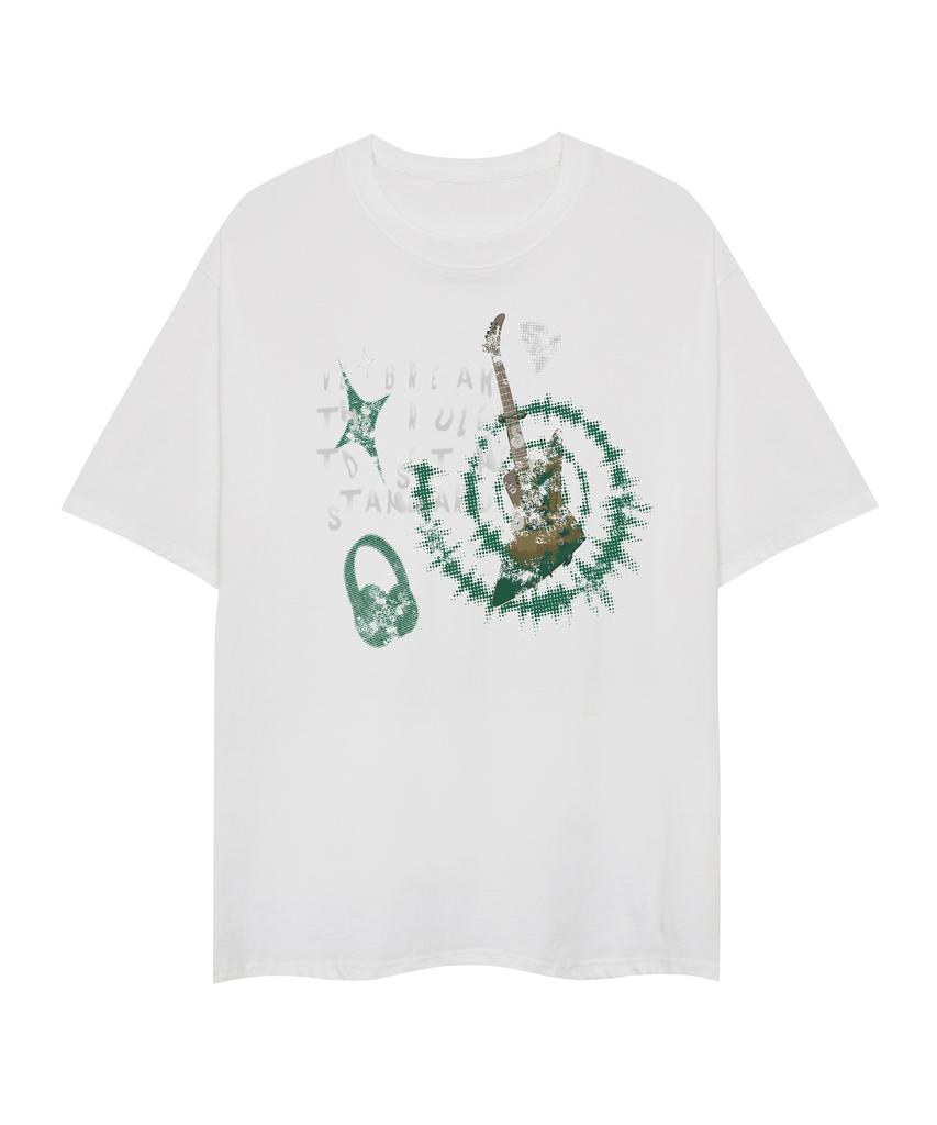 STANDARDERROR 87-Stan319 Electric Garage Crack Solid Short Sleeve T-Shirt (2 Colors)