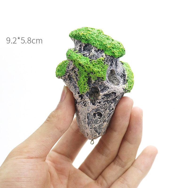 

Плавающий камень Подвесной искусственный камень Аквариум Декор Рыбный аквариум Ландшафт 9.2*5.8cm