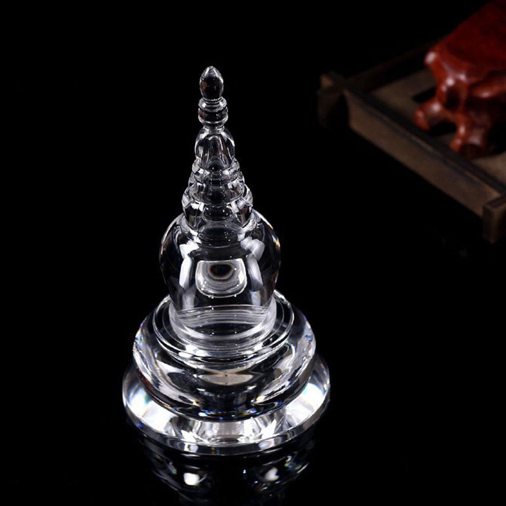 Exquisite Gift Choice Transparent Buddha Tower Elegant Decoration Home Decor Ornament Bodhi Tower