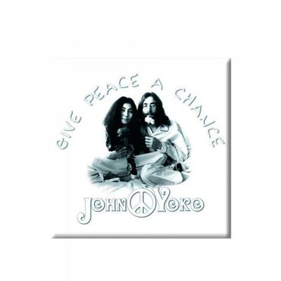 John Lennon Kühlschrankmagnet „Give Peace A Chance“.