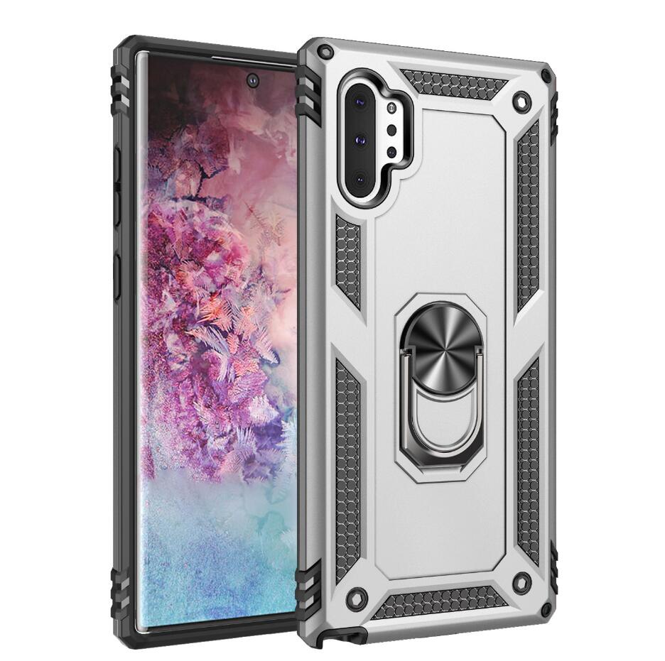

for Samsung Note10 Case for Samsung Galaxy Note 10 Plus Protector Armor Military Shockproof Magnet Car Holder Ring Case Cover for Note 10